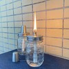 Mason Jar Tabletop Torch Kits,4 Pack Longlife Fiberglass Wicks,Stainless Steel