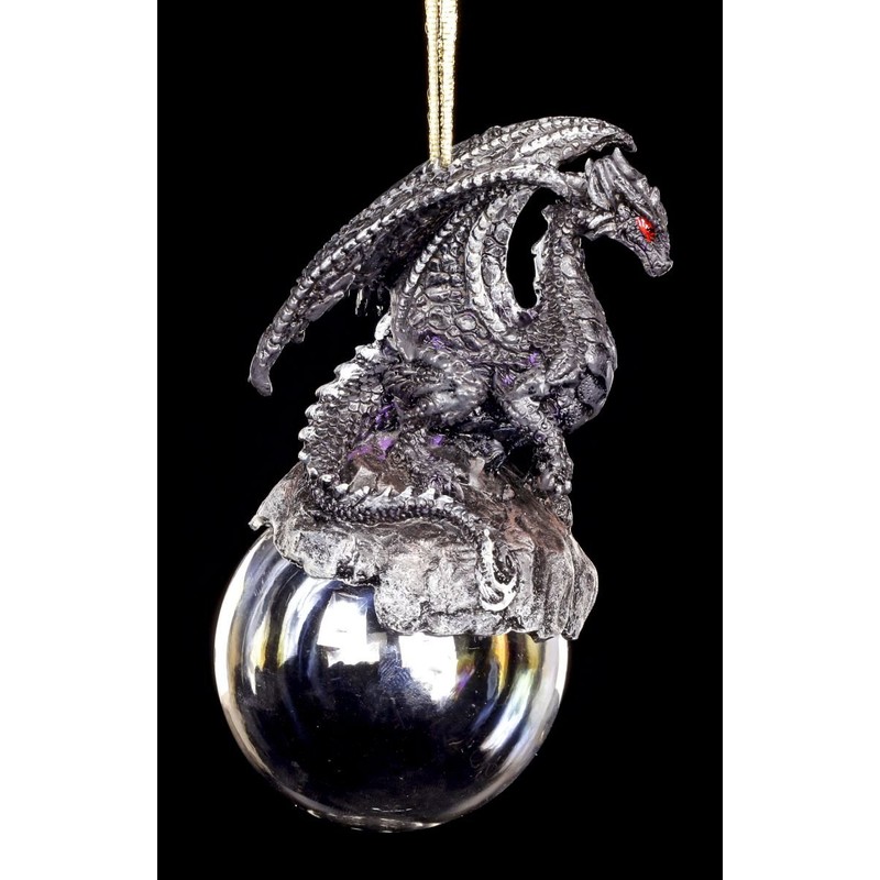 Figuren Shop GmbH Dragon Christmas Tree Decoration Checkmate Black |