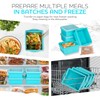Xomoo 2 Cup Silicone Freezer Trays with Lids, Silicone Soup