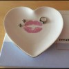 twelveNYC Set of 2 Porcelain Ceramic Heart Shaped Jewelry Trays
