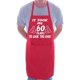 Print4U 60th Birthday It Took 60 Years BBQ Cooking Funny Novelty Apron Red