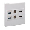 6 Port Multimedia Wall Plate 5Gbps 4K 60HZ HD Multimedia