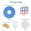 Jam Pot Covers (1lb) with Elastic Rubber Bands & Labels