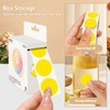 Yellow 1 Inch Round Color Coding Dot Labels, 10 Rolls