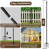 2 Pack String Light Poles for Outside, Christmas Light Hanger