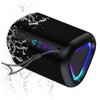 aowoka Portable Wireless Bluetooth Speakers with Led Light, PX7 Waterproof,