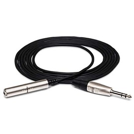 Hosa HXSS-005 REAN 1/4" TRS to 1/4" TRS Pro Headphone Extension Cable, 5 Feet