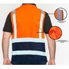 PB TECH Hi Vis Zipper Front High Visibility Reflective Vest