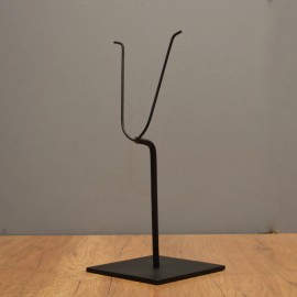 Handmade 12"high "Y" Metal display Stand for tribal masks & other Art objects 5x5"base