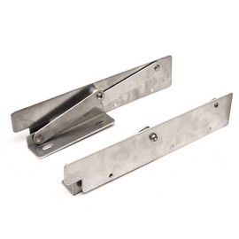 Generic Aluminum Bolster Seat Hinges, 13 Inch, Silver (Set of 2)