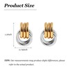 Chunky Gold Earrings for Women Geometric Knot Stud Earring Dainty