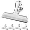 Caianwin Pack of 5 Large 76 mm Metal Clips for