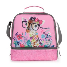 Tilami Lunch Bag,Giraffe pink