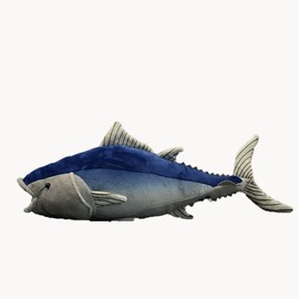 Realistic Tuna Fish Plush Toy, 15.74inch Super Soft Realistic Blue Tuna Plush Stuffed Animal Toys Fun Home Decor Kids