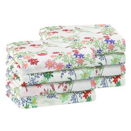 HOULIFE Handkerchiefs for Women Soft Cotton Handkerchief for Women Floral Handkerchief for Women Vintage Handkerchief Floral Handkerchief, Colour: 1-8 pieces, m