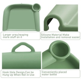 Upgraded Silicone Baby Dining Tray Compatible with Inglesina Fast Table Chair & Hook-On High Chairs, BPA-Free and Dishwasher Safe, Non-Slip Removable Baby Feeding Tray (Green)