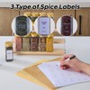 Fiwence 48 Pcs Glass Spice Jars with 576 Labels, 4oz
