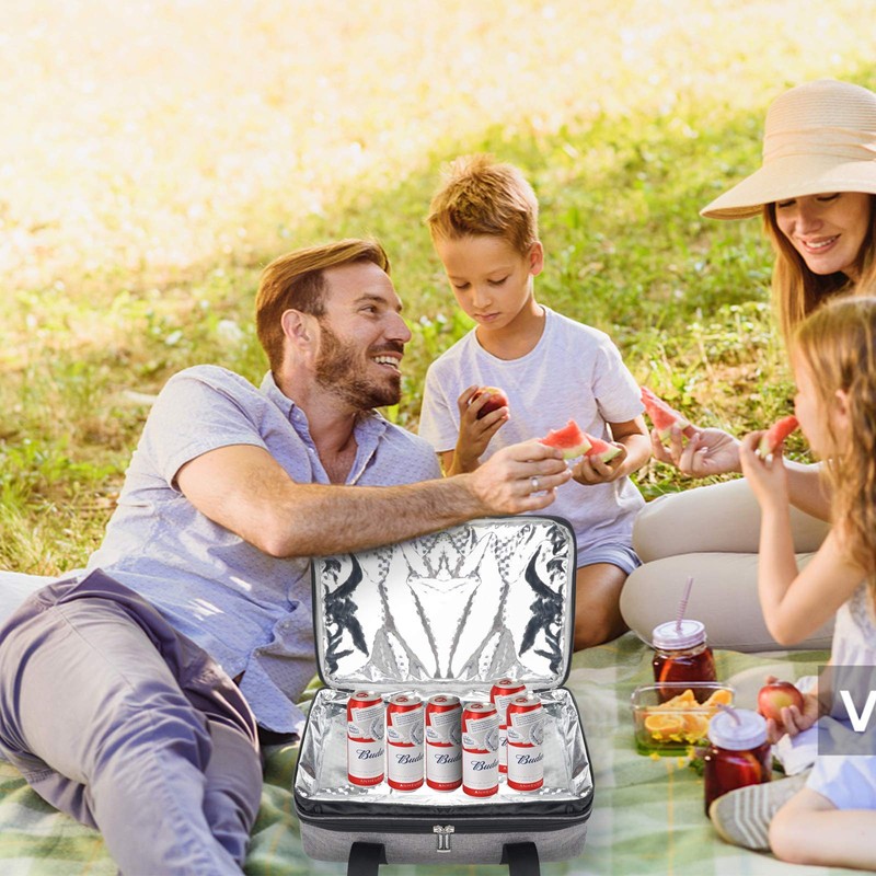 QEES Insulated Casserole Carriers for Hot or Cold Food,Double Decker