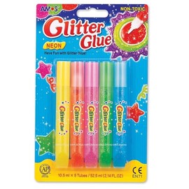 Klej z brokatem neonowy