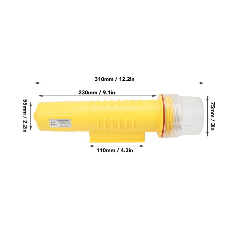 Marine AIS GPS Location Tracker 12.5W High Precision Transponder Buoy