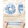 WELROG Double Layer 19 Momme Silk Sleep Cap with Silk