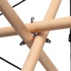 MJFUNTXY Handpan Stand Tongue Drum Bracket, Solid Wood Adjustable Tripod