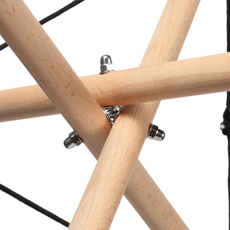 MJFUNTXY Handpan Stand Tongue Drum Bracket, Solid Wood Adjustable Tripod