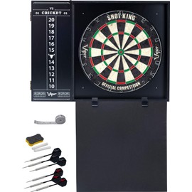 Viper by GLD Products Steadfast Dart Backboard with Shot King Sisal Board, Black