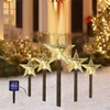 Solar Christmas Star Lights Outdoor Energy Saving Waterproof Solar Powered