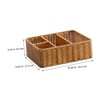 LABRIMP Woven Storage Basket Cosmetic Organiser Drawer Dividers Organizer Decorative