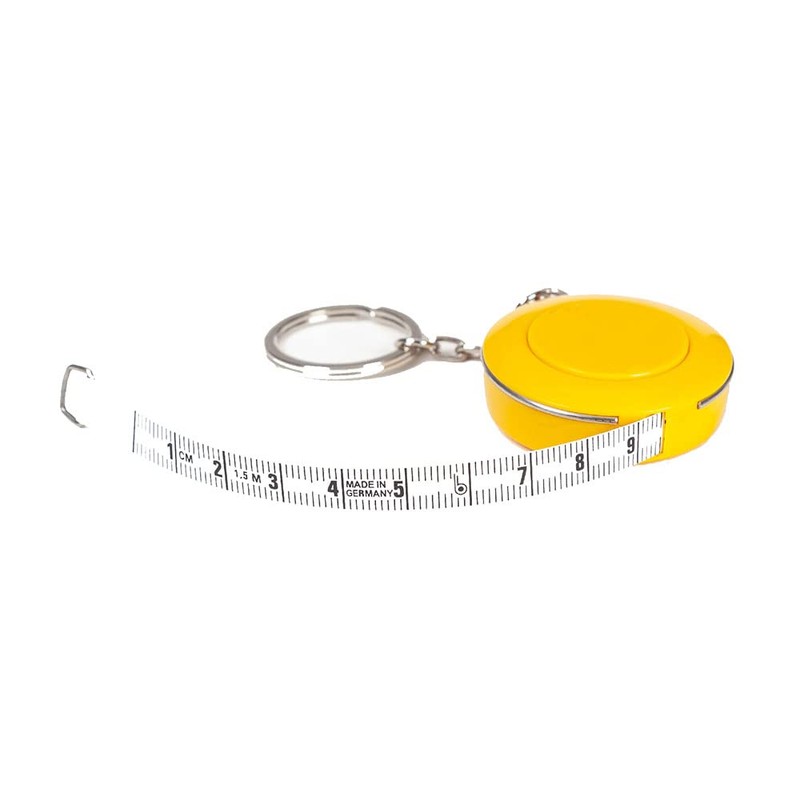 Black Spring Soft Tape Measure, 60 inch/150cm Keyring Design Retractable