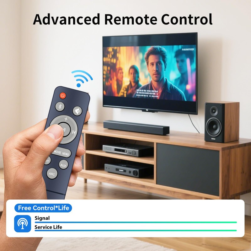 HZIME New Replacement Remote Control Compatible for Assistrust KY-8000 KY-2023,