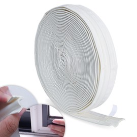 Birllaid Window Seals 10m x 3cm, Polyurethane (PU) Tape - White, Weather Stripping for Door, Window, Sound Insulation, Energy Saving