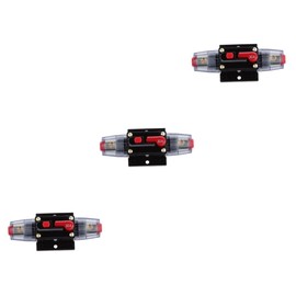 PACKOVE 3pcs Breaker Fuse Car 30a Circuit Breaker Reset Fuseholder for 12-24vdc Auto Audio System