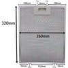 SPARES2GO Metal Mesh Filter compatible with Rangemaster Cooker Hood/Extractor Fan