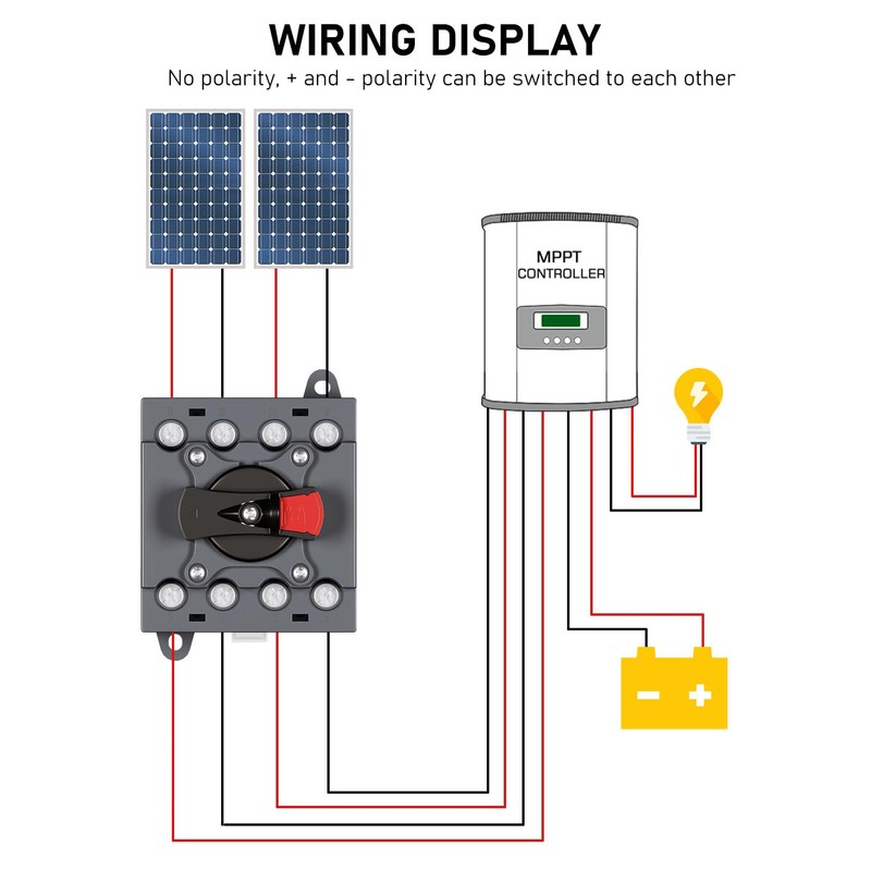 DIHOOL DC Isolator Switch Circuit Breaker 32A 1200V PV Combiner