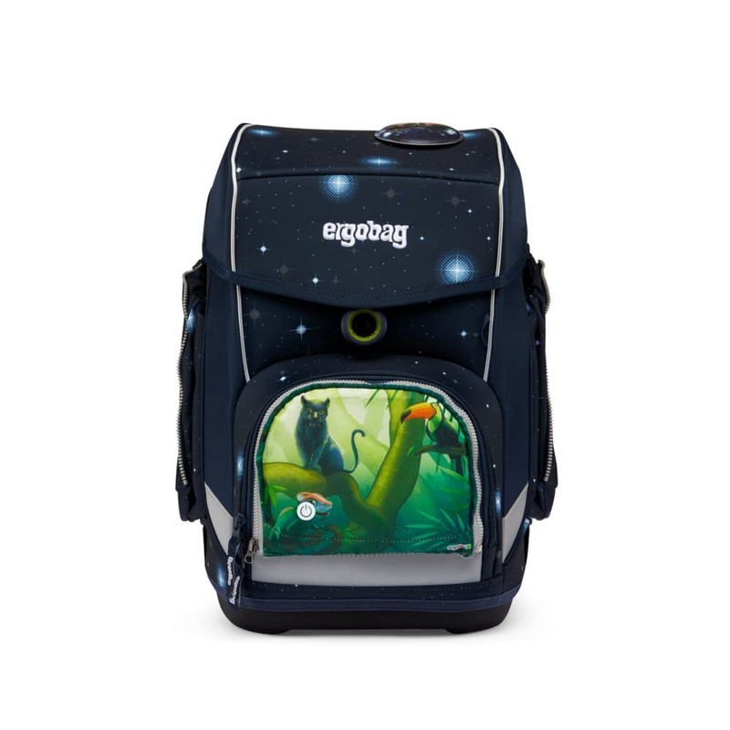 ergobag LED Zippies School Bag Accessory Front Pocket Motif Worlds