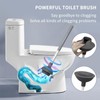 Quytrixen Toilet Brush and Plunger Set with Bracket Hidden Toilet