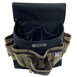 BOULDER Bag ULT 120 Ultimate Electrician Single Pouch. Tan. Tool Belt Ready Durability Wide Mouth, Deep Pockets, Pro Box Design. Made in The USA.