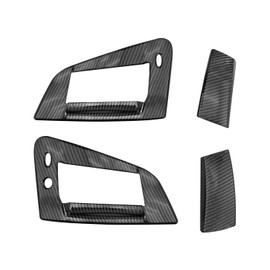 YUANTUO Side Door Handles Panel Cover Trim Accessories Fit for Nissan 370Z Carbon Fiber Style Exterior