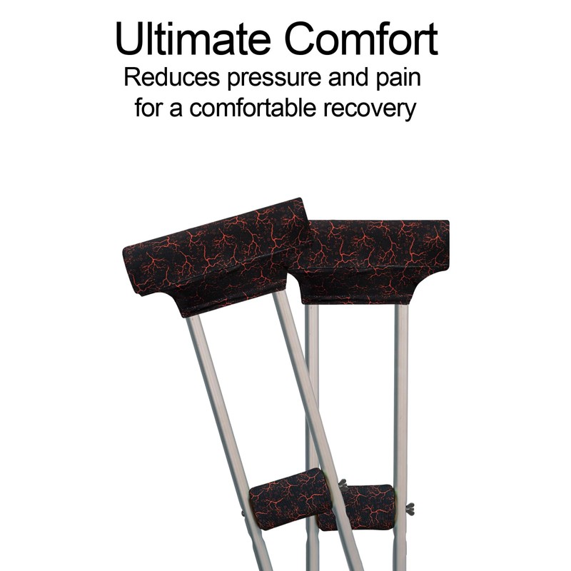 Underarm Crutch's Pad and Hand Grip Covers Universal Forearm Handle