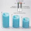 Homemory Flameless Candles with String Lights, 3 Pack Embedded Fairy