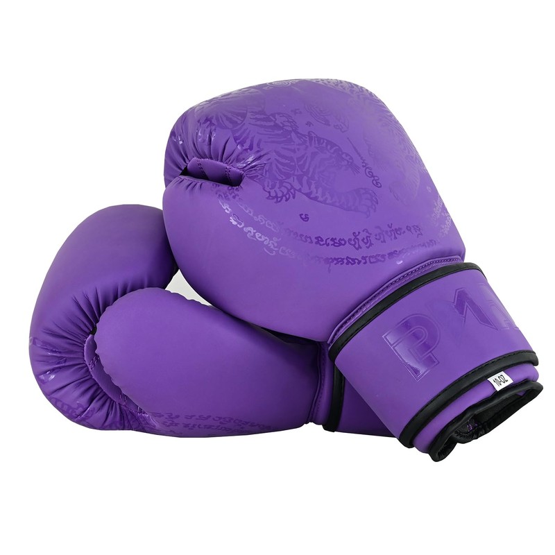 Playwell Matte "Twin Tiger Sak Yant" Muay Thai Boxing Gloves