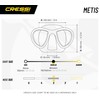 Cressi Metis, Negro/Negro, Clear Lens