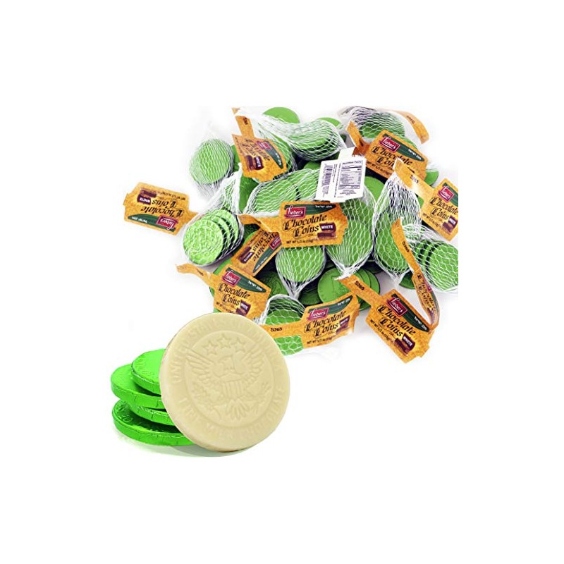 Hanukkah White Chocolate Coins, Chanuka Gelt, Dairy Milk Chocolate in
