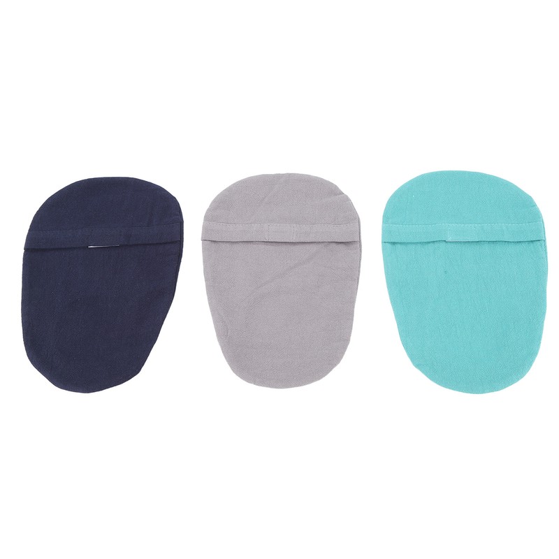 3pcs Ostomy Bag Cover Washable Detachable Dust Proof Mixed Colors