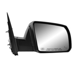 Fit System 70227T Passenger Side Mirror for Toyota Tundra, Sequoia SR5/ TRD Model, Textured Black, w/Blind spot Detection, Foldaway, Passenger Side, Heated Power
