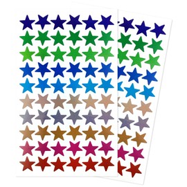1800 Pcs Foil Rainbow Star Stickers, 30 Sheets Small Holographic Star Stickers for Behavior Chart, Rewards, Office, School, Teacher Supplies (1800)