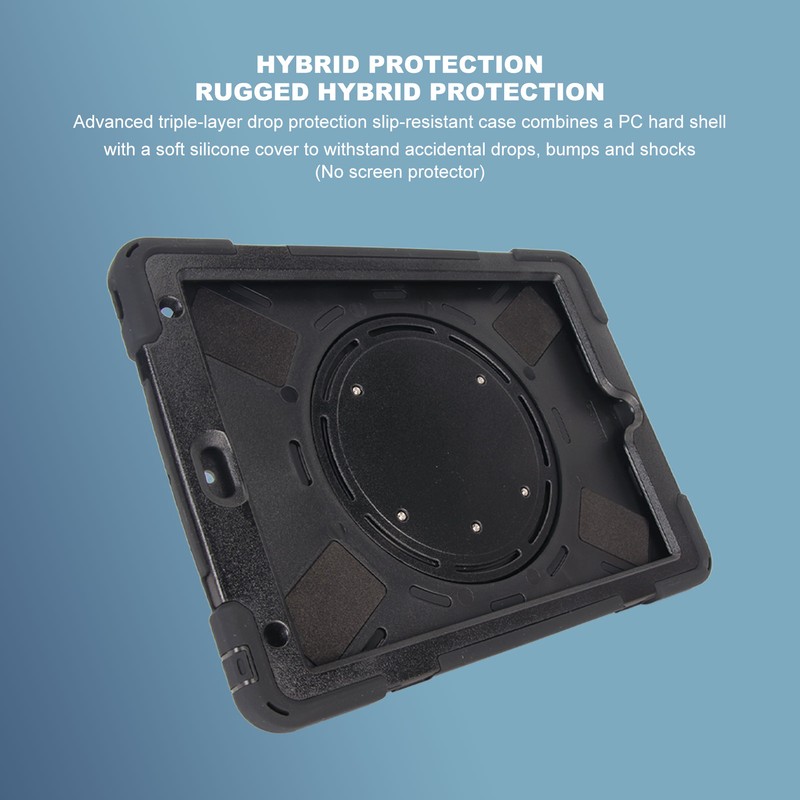 Tablet Protective Case Rugged Case with Hand Strap Kickstand and