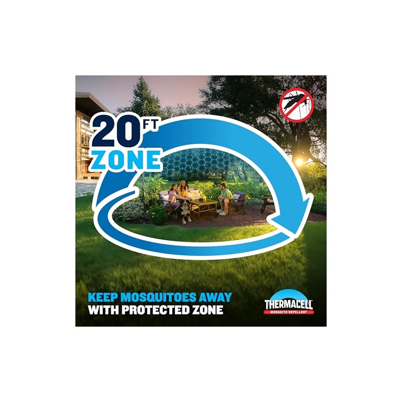 Thermacell E-ZoneGuard Patio Max Mosquito Repeller with Dock